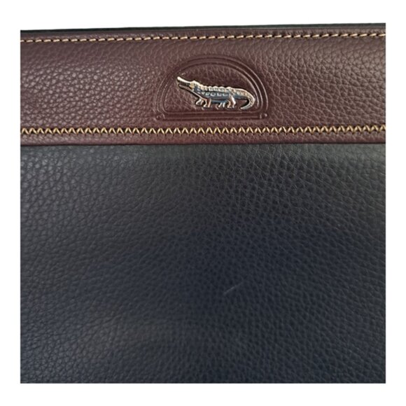 Handbag small leather small travel bag many compartments crocodile hardware - Picture 3 of 14